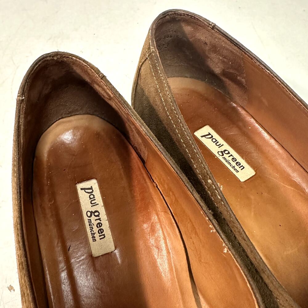 VERY GOOD Paul Green Munchen Snuff Suede Penny Loafer Made in Austria UK 7 US 8 - Picture 7 of 10